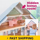 Kidkraft Charlotte Wooden Dollhouse For 12  Dolls - 15 Accessories