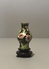 Dollhouse Miniature   Floral Vase  - Brass   Enamel Cloisonne   1 12 Scale 