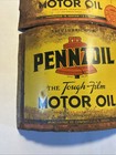 3 Pennzoil Motor Oil Vtg Unrolled Quart Can Advertising Flat Metal Sign Oil Gas