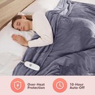 Heated Electric Blanket Queen Size - 84  X 90  Heating Blanket With Dual Control