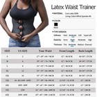 Women Latex Waist Trainer Corset Underbust Compression Lower Belly Fat Shaper Us