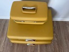 Euc Set Of 3-vintage 1960s Samsonite Silhouette  Saturn Luggage Gold Usa Made