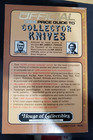 1982 Official Price Guide To Collector Knives Excellent Condition