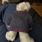 Ty Attic Treasures    fairbanks    Jointed Bear With Sweater 1999 Retired Collectibl
