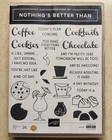 Stampin Up Stamp die Set Bundle   Nothing s Better Than   Used- Coffee  Cookies 