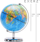 World Globe Dia 5 5-inch  14cm - Mini Globe Political Map - Educational geograph