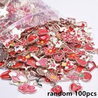 Random Enamel Charms Bulk Diy Jewelry Making Flower Heart Animal Pendant