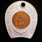 Encased 1903 Indian Cent - First National Bank Of Tyrone  Pennsylvania