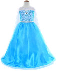 Disney Elsa Frozen Costume For Girls Cosplay Dress Up Set