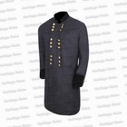 Civil War Double Breast Navy Frock Coat With Black Wool Cuff   Collar - All Size