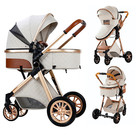 2 In 1 Baby Stroller Convertible Bassinet Pushchair 6 Gifts For Newborns White