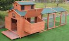 10  Ft Wood Chicken Coop Backyard Hen Run House Chicken 6 Nesting Box   Run