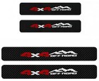 4pcs Tri-color 4x4 Mountain Off-road Door Sill Fiber Style Sticker 4red