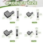 Zipper Repair Kit  3  5  8  10 Fit For Jacket  12 Pair  Black 