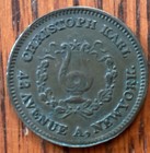 1863 Christoph Karl Civil War Store Card Token Ny New York 42 Ave  A Fuld 630am