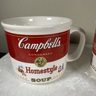 2 Vintage Campbell   s Soup Mugs 1989 M m  M m  Good  Homestyle 4    Diameter