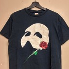Vintage Fruit Of The Loom Phantom Of The Opera Shirt Mens M Black 00s Broadway