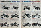 Vintage 1974 Harley Davidson Original Color Ad   Brochure Cy079