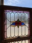   Antique Stained Glass Windows   Top And Bottom   Architectural Salvage