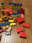 Lot Of Vintage German Erzgebirge Wooden Village Pieces 