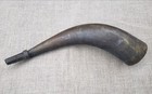      Nice Large Antique Powder Horn Rev War 1812 American Soldier Militia Musket 