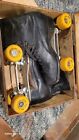 Vintage Betty Lytle Styled By Hyde Roller Skates W  Wooden Box Size 9 5