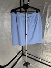 New Talbots Plus Light Blue Side Zipped Pocket Tennis Skort Skirt Size 20