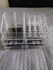 Acrylic Makeup Organizer Storage Box Jewelry Cosmetics Case Display W 4 Drawers