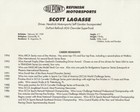 1995 Scott Lagasse Signed Dupont Chevy Silverado Nascar Cts Hero Card