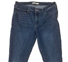 Levi s 711 Skinny Women   s Denim Stretch Jeans Size 31 Mid Rise Dark Wash