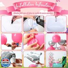 Kasyat 2 Sets Green And Pink Balloon Column Stand Kit Princess Crown And Witc