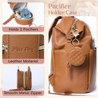 Pacifier Case With Clip   Cover  Holder Pod With Clasp  Holds 2 Pacifiers Or    