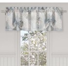 Royal Court Home The Bungalow Spa Tie-up Window Valance Spa Blue   White Floral