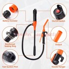 Electric Syphon Pump Battery Operated Petrol Oil Water Fuel Transfer 2 4 Gallons