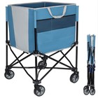 Collapsible Ball Cart With Wheels For Tennis Basketball Volleyball Sports