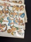 Lot Of 10 Full Sheets Vtg Ef Cherub Valentine 7146  Die Cut Paper Scrap Germany