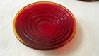 5 3 8  Glass Red Ribbed Railroad Signal Replacement Lens   5 3 8 L 3 1 2 F