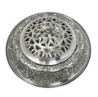 Antique Wilcox Silver Plate Co 811 Paisley Flower Frog Arranger Centerpiece Bowl