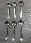 925 Sterling Silver Mini Tea Sugar Salt Spoons Set Of 6 16g Estate Letter S
