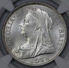 1894 Great Britain Silver Half Crown Ngc Ms 63 1 2c