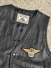 Vintage Leather Vest Motorcycle Women   s Harley Davidson Ladies Sz L Patch Owners