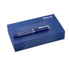 Pelikan M815 Metal Striped Blue Broad Fountain Pen Special Edition B Nib