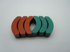 Aurora Model Motoring Tjet Green orange Magnets   Nos   3 Sets  use W afx Nonmag