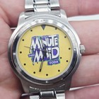 Vintage 90s Watch Minute Maid Soda Advertising Promo Stainless Steel Coca-cola
