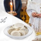 1pc Stainless Steel Premium Communion Bread Plate Church Polished Tray