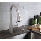 Moen Essie Single-handle Pull-down Sprayer Kitchen Faucet In S r  Stainless