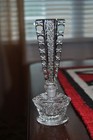 Rare Antique 1920s Vintage Czech Art Deco Cut Glass Perfume Bottle W stopper