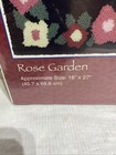 New Vtg Caron Latch Hook Kit - Rose Garden 18  X 27  Rug Size