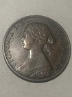 Canadian Province 1861 Nova Scotia Canada One Cent Xf  Beauty 