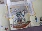 C1920s Vintage Child   s Storybook Paste Cutout Sheet Animals Boy On Horse 
